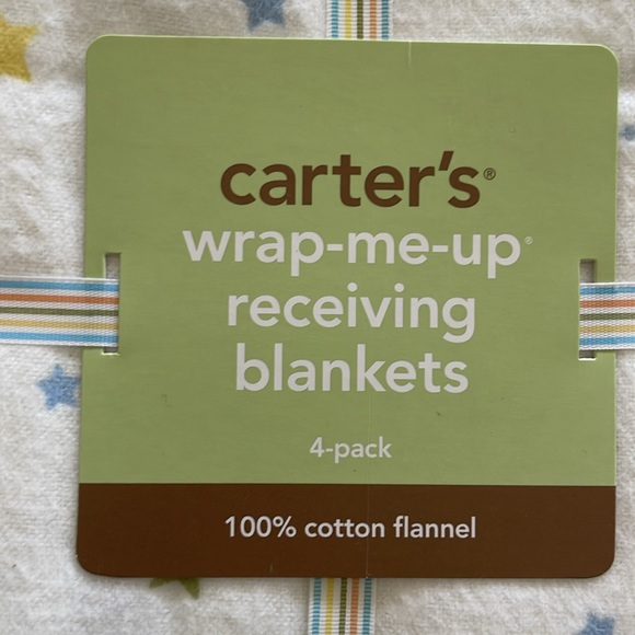 Carters Wrap-Me-Up Receiving Blankets (4 Pack) - Picture 2 of 4